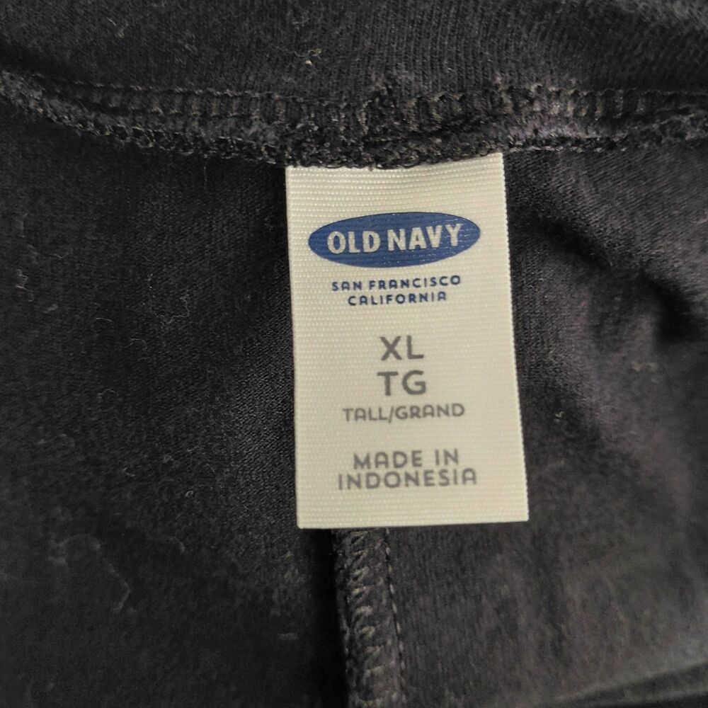 NWOT Old Navy LS Scoop Neck Knee Length Shirt Dress Black Sz XL Tall - Picture 7 of 7